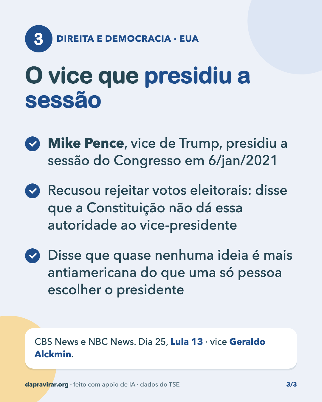 Direita que diz não, card 3 de 3