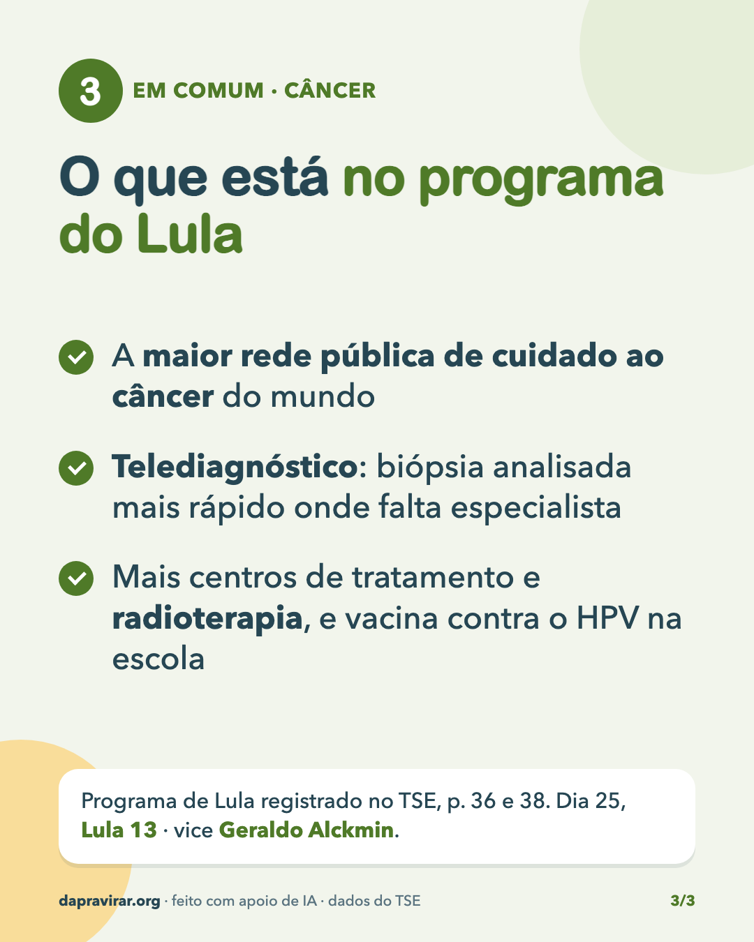 Rede contra o câncer · 3/3