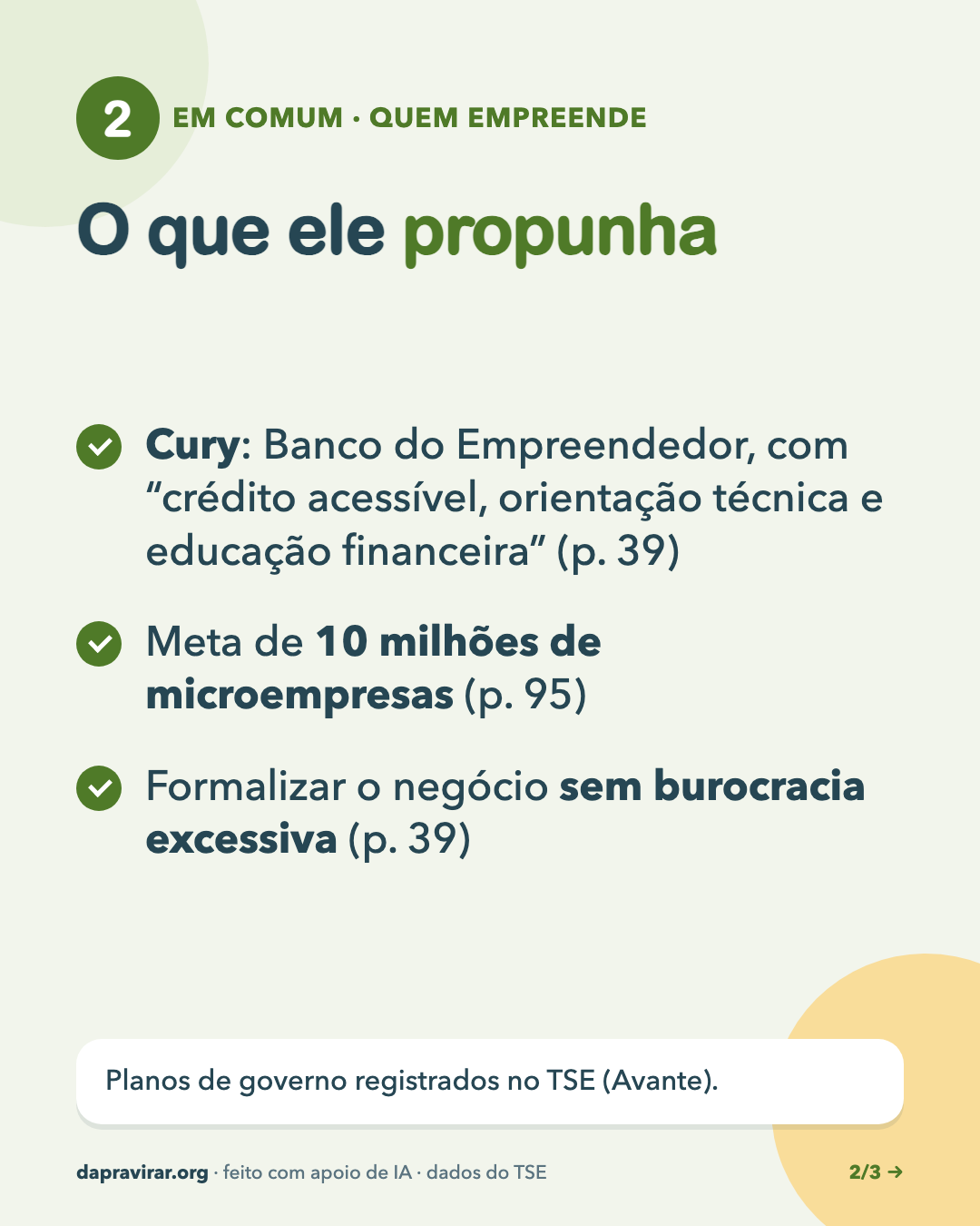 Crédito para o pequeno · 2/3