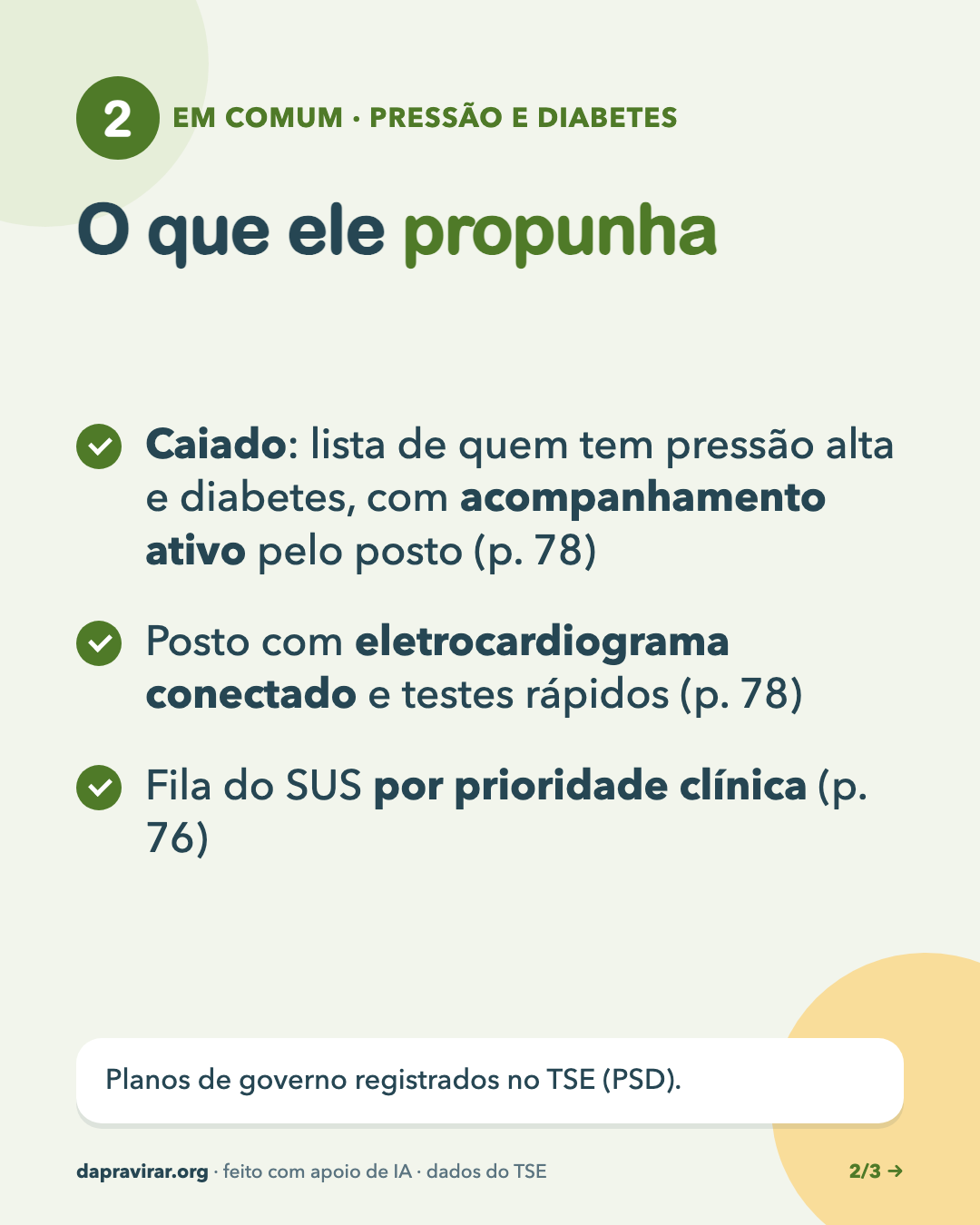 Pressão e diabetes · 2/3